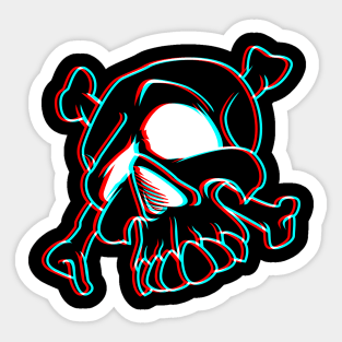 Weird Skull Sticker